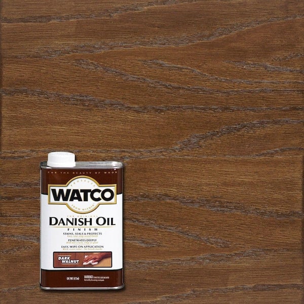 1 Pint Danish Oil in Dark Walnut