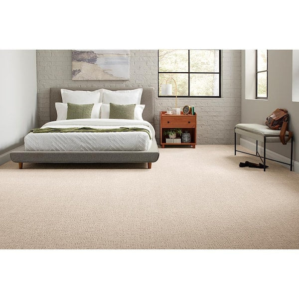 Lake Mohr  - Moonbeam - Beige 45 oz. Triexta Pattern Installed Carpet