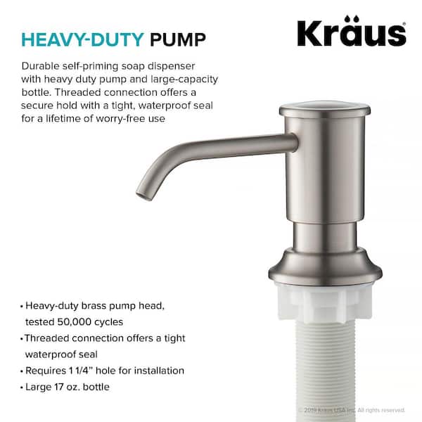 Kitchen Soap Dispenser in Spot Free Stainless Steel