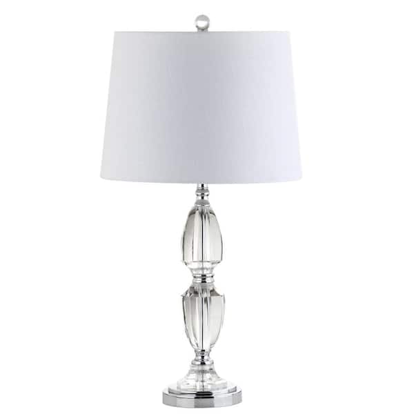 Graham 27 in. H Clear/Chrome Crystal Table Lamp