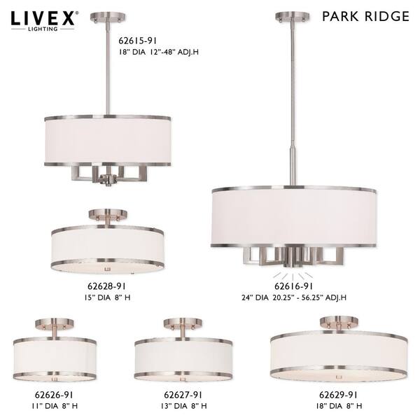Park Ridge 7 Light Brushed Nickel Chandelier