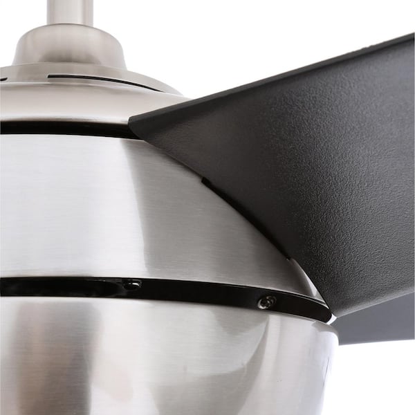 Windward IV 52 in. Indoor LED Brushed Nickel Ceiling Fan with Dimmable Light Kit, Remote Control and Reversible Motor