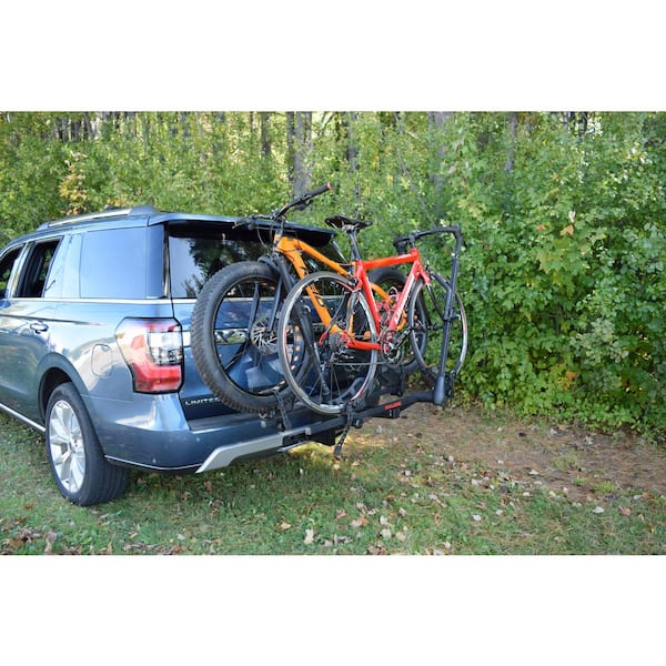 Pilot HM2 Hitch Mount Tray Style Bike Carrier 2-Bike Rack 33 lbs. per Bike Capacity for Roof Rack