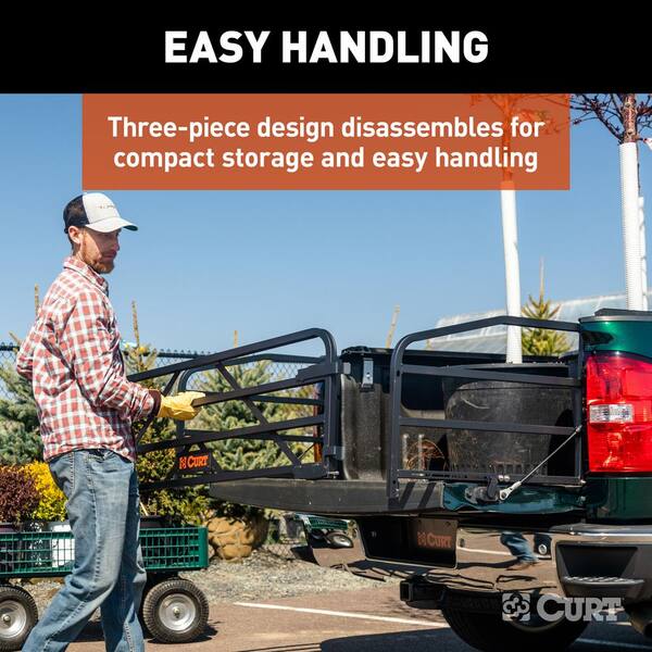 Universal Truck Bed Extender with Fold-down Tailgate