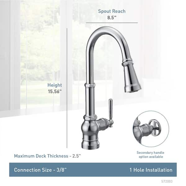 Paterson Single-Handle Pull-Down Sprayer Kitchen Faucet with Reflex and PowerBoost in Spot Resist Stainless