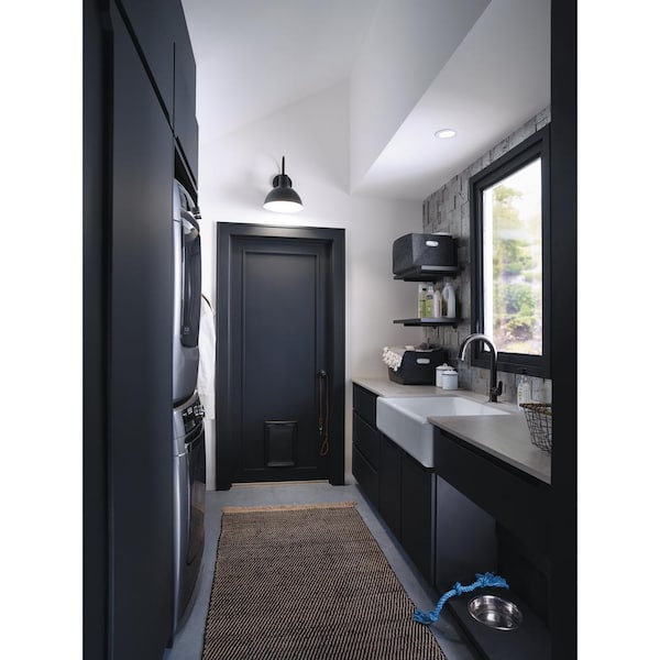 Whitehaven Farmhouse Self-Trimming Apron Front Cast Iron 33 in. Single Bowl Kitchen Sink in White