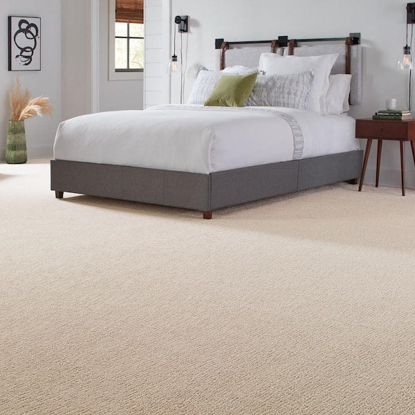 Enchantment  - Halo - Beige 32 oz. Triexta Pattern Installed Carpet