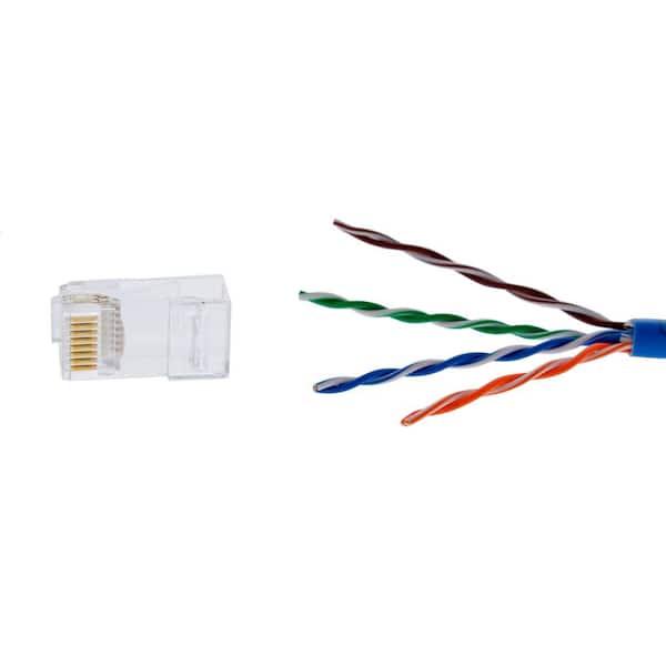 CAT 6 Single Piece Modular Plug (25-Pack)