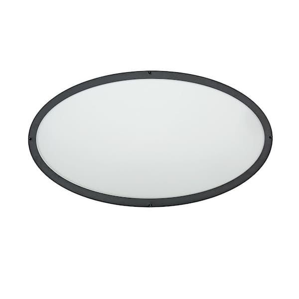 32.25 in. 1-Light Black LED Flush Mount