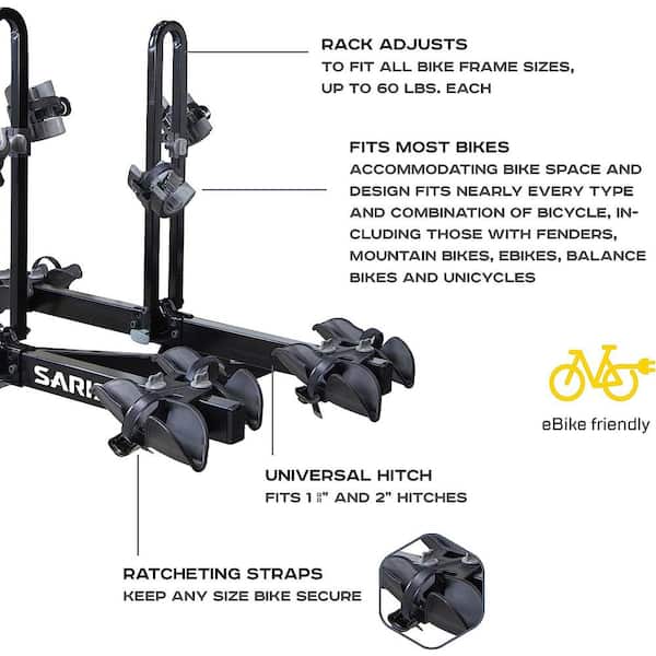 Freedom 4-Bike Carrier, Bike Hitch Car Rack