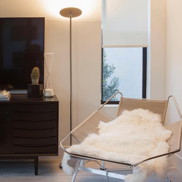 Sky 63 in. Brass Torchiere LED Floor Lamp