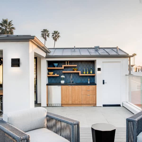 2-Light Matte Black Aluminum LED Wall Lantern Sconce