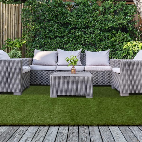 Premium Landscape 7.5 ft. x 13 ft. Green Artificial Grass Rug