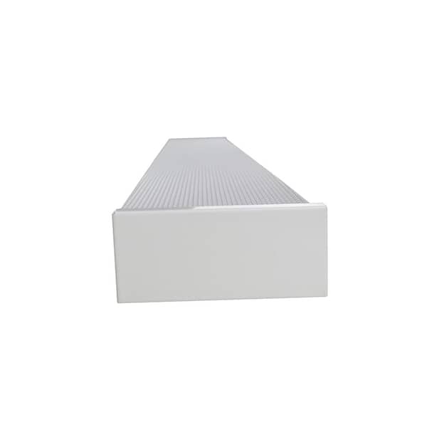 4 ft. 120-Volt 3800 Lumens White Integrated LED Wraparound Light with Prismatic Lens