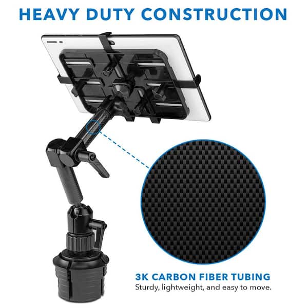 Carbon Fiber Cup Holder Tablet ELD Mount