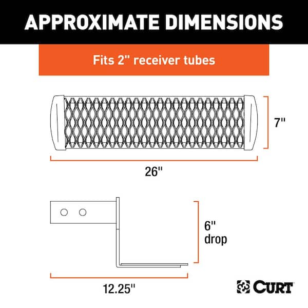 Grip Step Receiver Hitch Step with 6