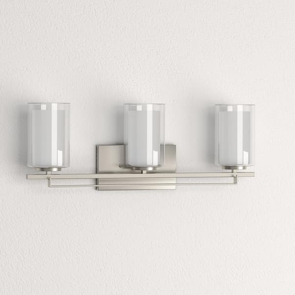 Parsons Studio 3-Light Brushed Nickel Bath Light