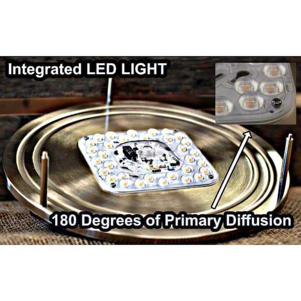 Radiance 16 in. Brushed Nickel Integrated LED Flush Mount 3000k