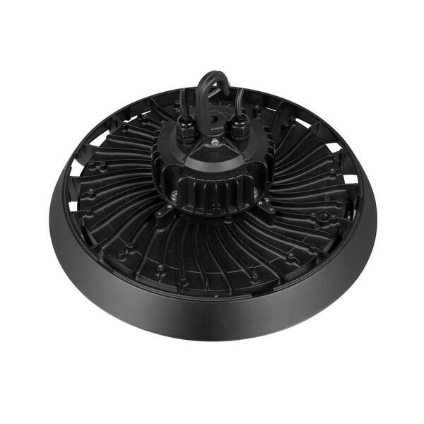 14 in. Black Integrated LED Dimmable High Bay Light at 30000 Lumens, 5000K Daylight