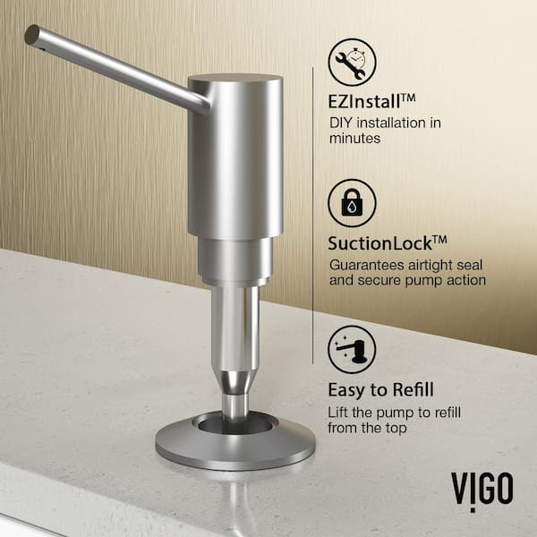 Braddock Kitchen Soap Dispenser in Stainless Steel