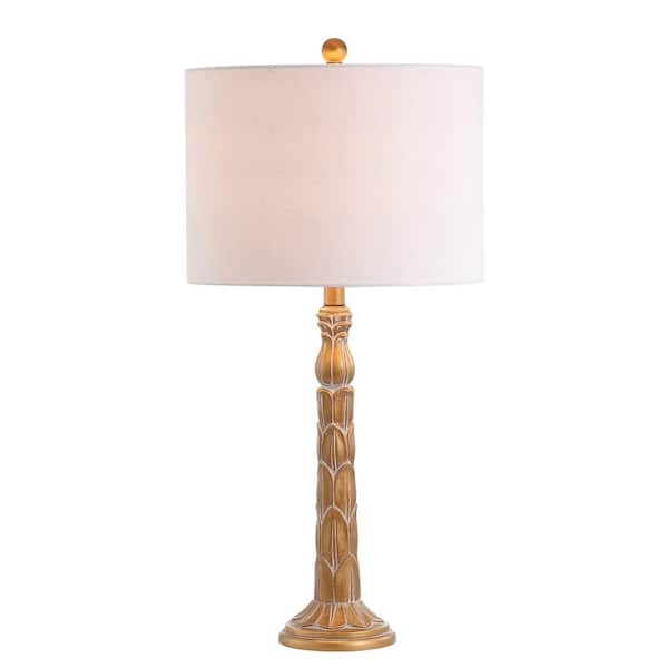 Blanche 28.7 in. Antique Gold Resin LED Table Lamp