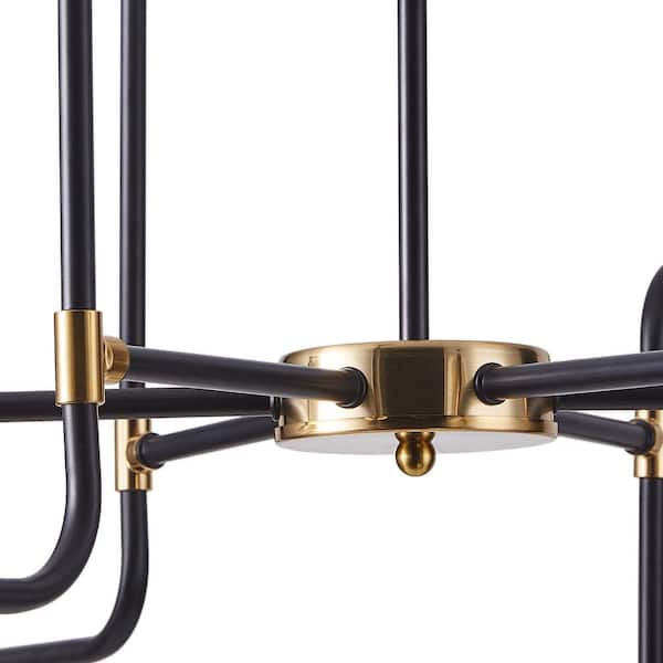 Modern 47.2 in. 12-Light Sputnik Gold Chandelier Industrial Pendant Ceiling Light Fixture