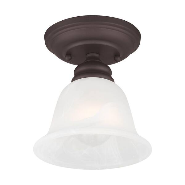 Essex 1 Light Bronze Semi Flush Mount