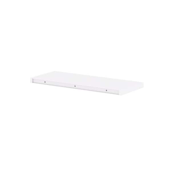30 in. W X 1.5 in. H X 12 in. D Wallace Warm White Floating Shelf with Mounting Bracket