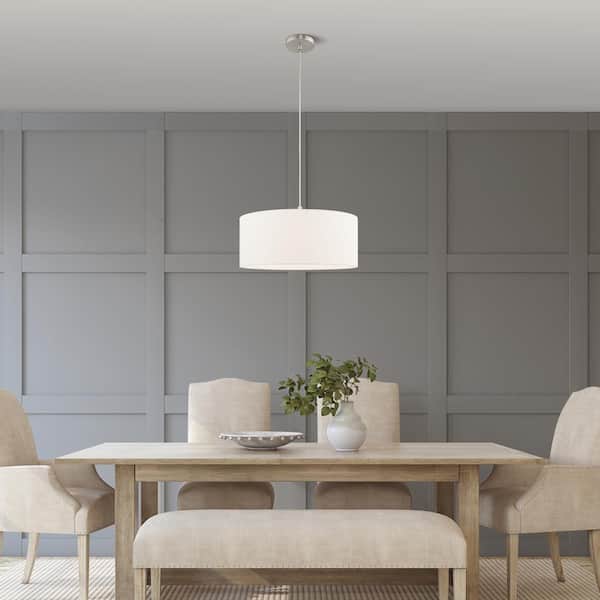 Mercury 1 Light Brushed Nickel Pendant Chandelier