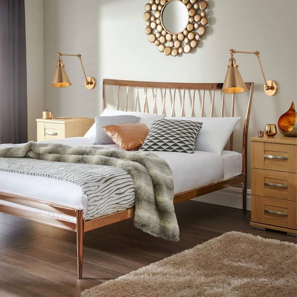 Rover 7 in. Adjustable Arm Metal Brass LED Wall Sconce