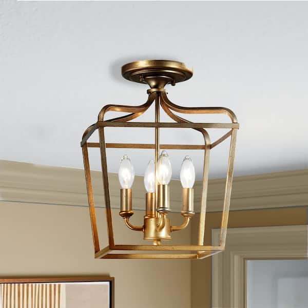 Laurel Estate 4-Light Brio Gold Pendant