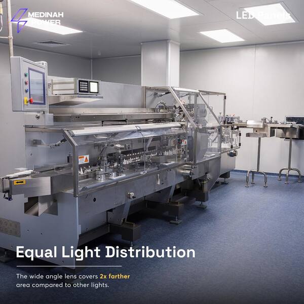 2x4 LED Back-Lit Panel, Adjustable Watt and CCT with 12V Aux and Usmart Cover (4-Pack)