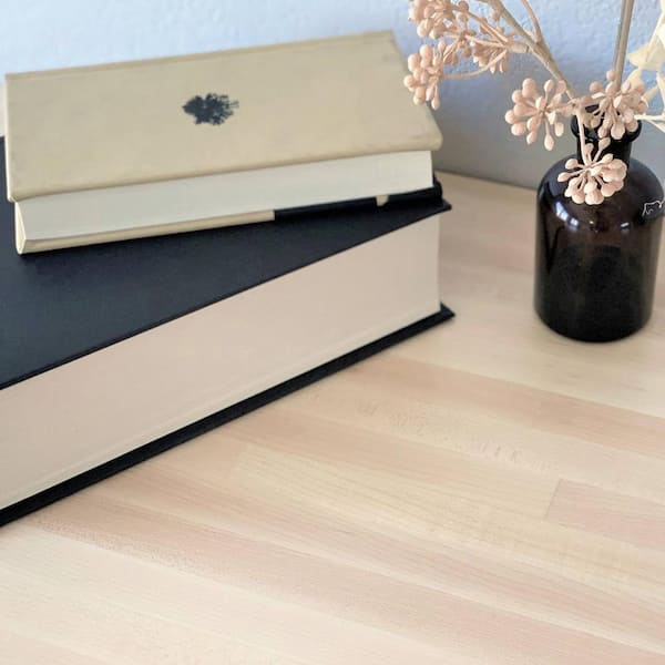 8 ft. L x 25 in. D Unfinished Maple Solid Wood Butcher Block Countertop With Eased Edge