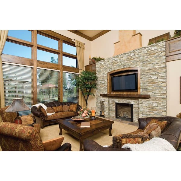 Golden Honey Ledger Panel 6 in. x 24 in. Natural Quartzite Wall Tile (6 sq. ft./case)