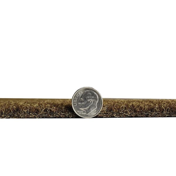 Grizzly Grass 6 ft. x 8 ft. Brown Artificial Grass Rug