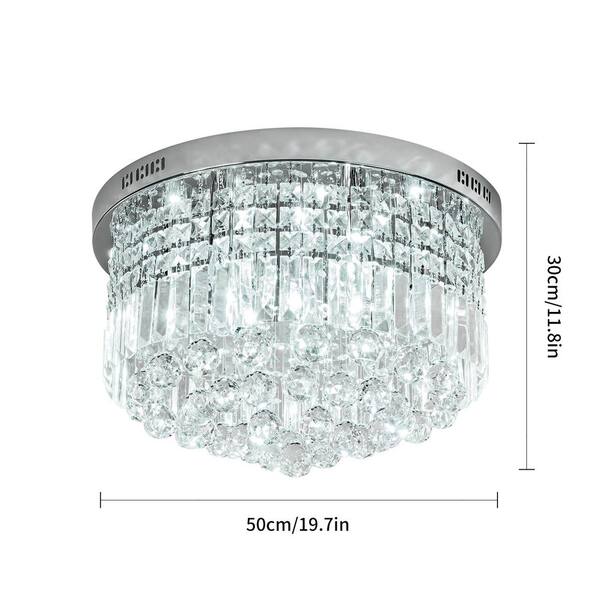 Kathi 9-Light Chrome Chandelier with K9 Crystal