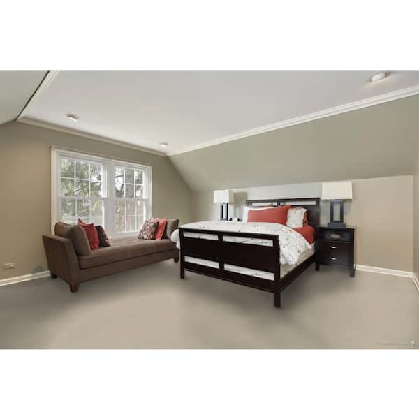 Wonder - Marvel - Gray 20 oz. SD Polyester Texture Installed Carpet