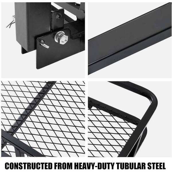 500 Pound Capacity Folding Steel Mesh Cargo Carrier Luggage Basket