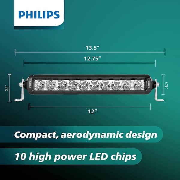 Ultinon Drive LED Light Bar - 10 in. Single Row