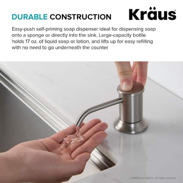 Kitchen Soap Dispenser in Chrome