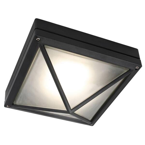 Erickson 8.5 in. W with 1-Light Black Integrated LED Flush Mount