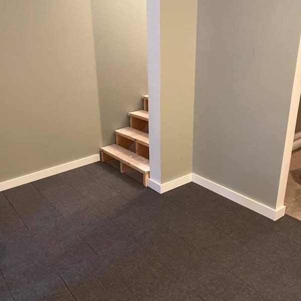 ClickBase Gray Residential 12.125 in. x 12.125 Interlocking Carpet Tile (20 Tiles/Case) 20.4 sq. ft.