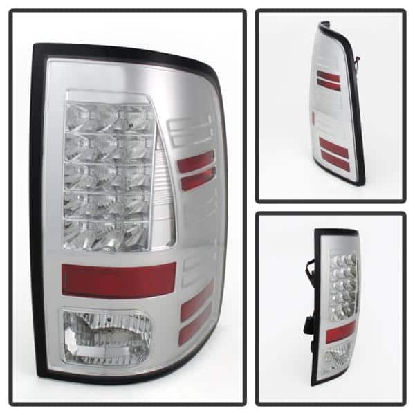 Dodge Ram 1500 13-18 / Ram 2500/3500 13-18 LED Tail Lights -( Not Compatible With Incandescent Model ) - Chrome