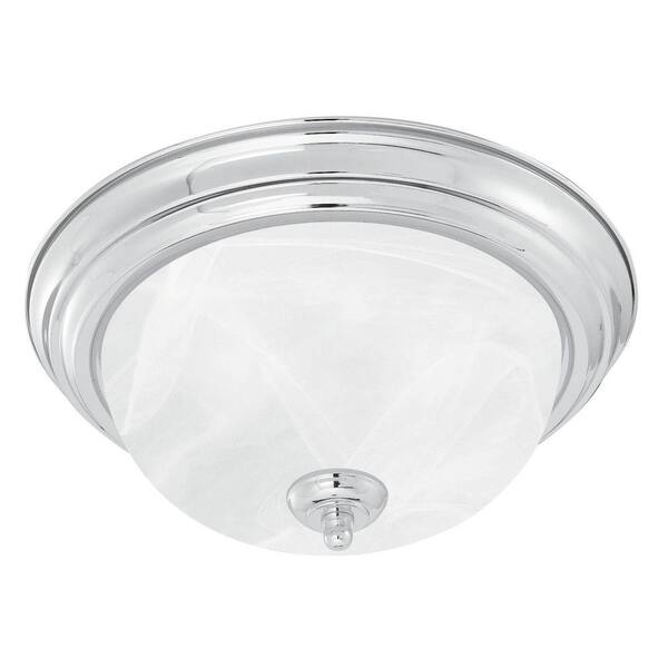 3-Light Brushed Nickel Ceiling Flush Mount