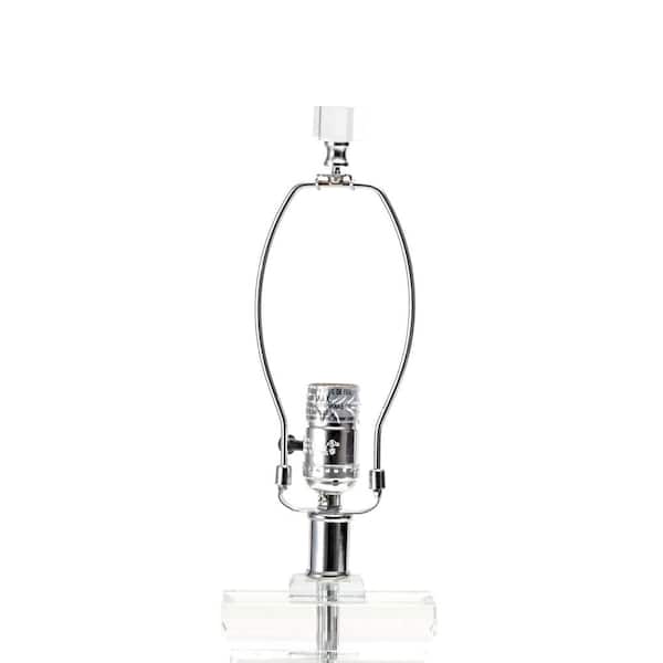 Toledo 25 in. Clear Glam Table Lamp, Dimmable