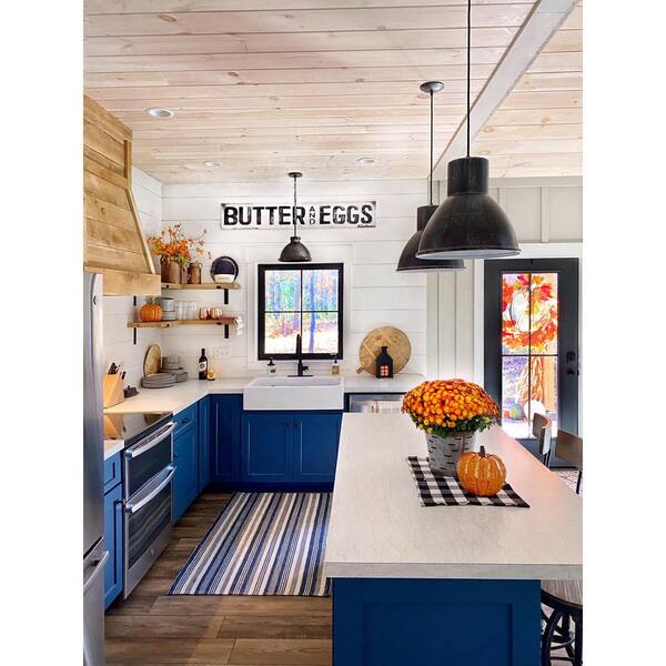 Josephine 34 in. 3-Hole Quick-Fit Drop-In Farmhouse Single Bowl Crisp White Fireclay Kitchen Sink with Strainer Drain