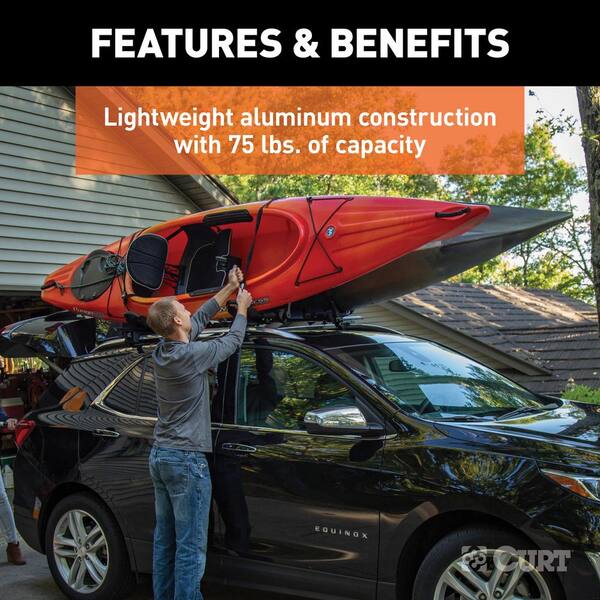 75 lbs. Aluminum Kayak Roof Rack Holders