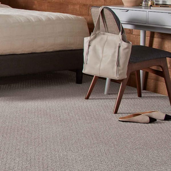 Lilypad  - Pinstripe - Gray 30.7 oz. Triexta Pattern Installed Carpet