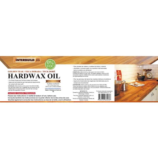 8.5 fl. oz. Golden Teak Hardwax Wood Oil Stain