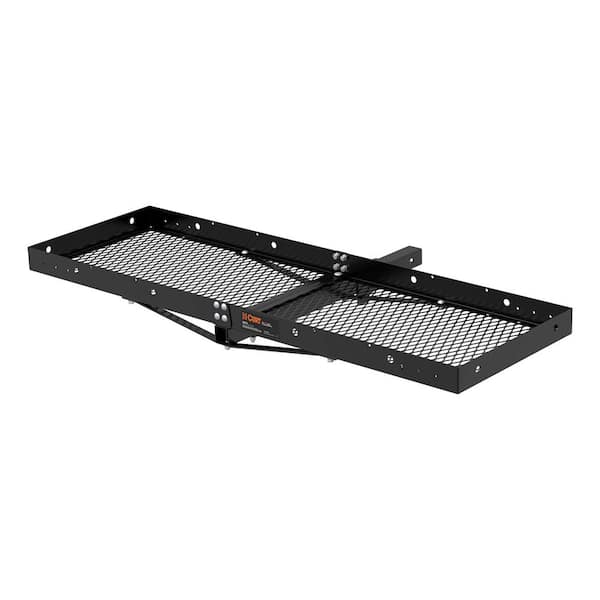 500 lb. Capacity 60 in. x 20 in. Black Steel Tray Cargo Carrier (Folding 2 in. Shank)